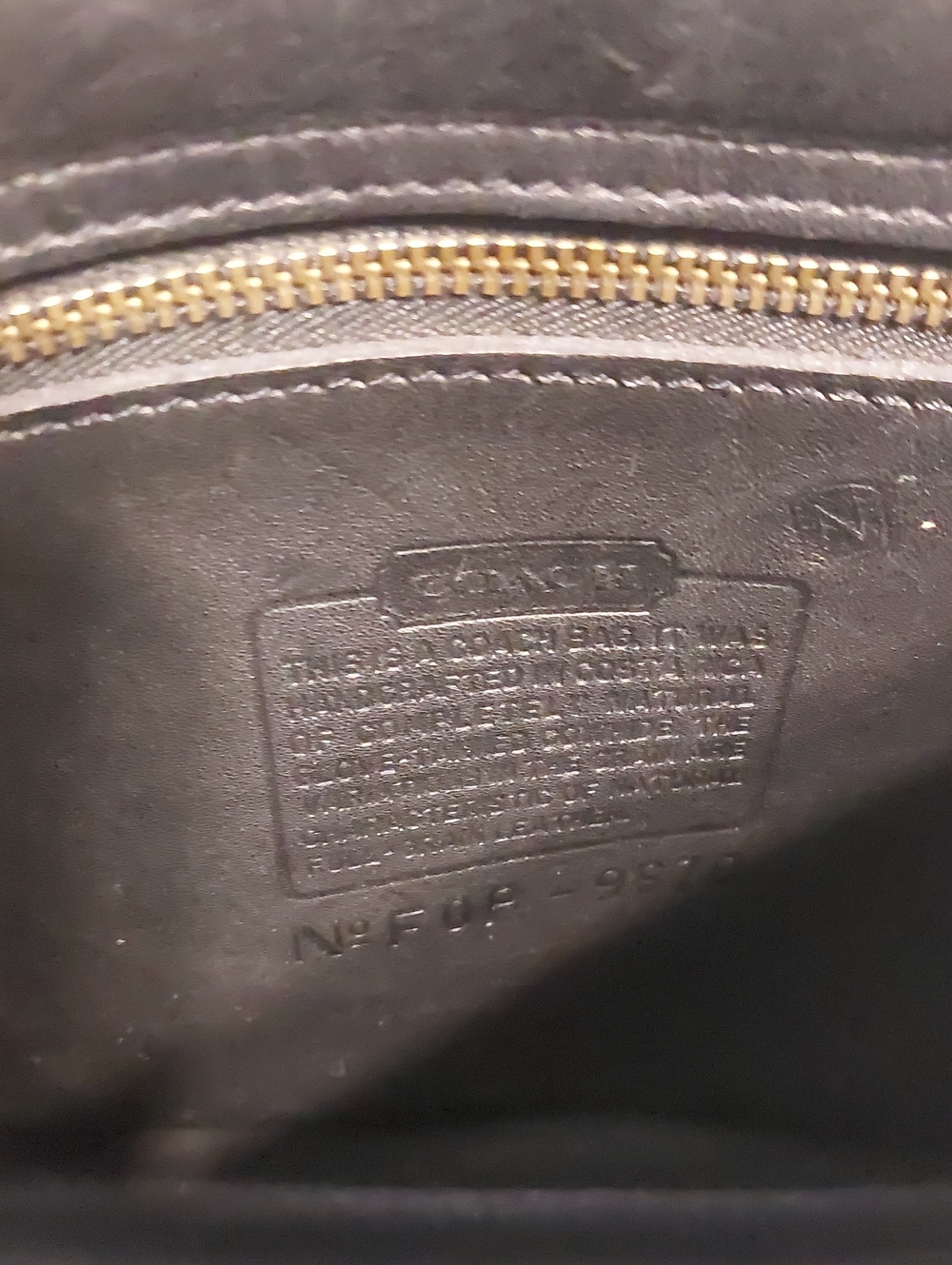 Vintage Coach 9870 Turnlock Black Bag - Picture 6 of 6